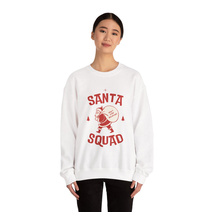 Santa Squad Sweatshirt — Retro Santa Holiday Crewneck