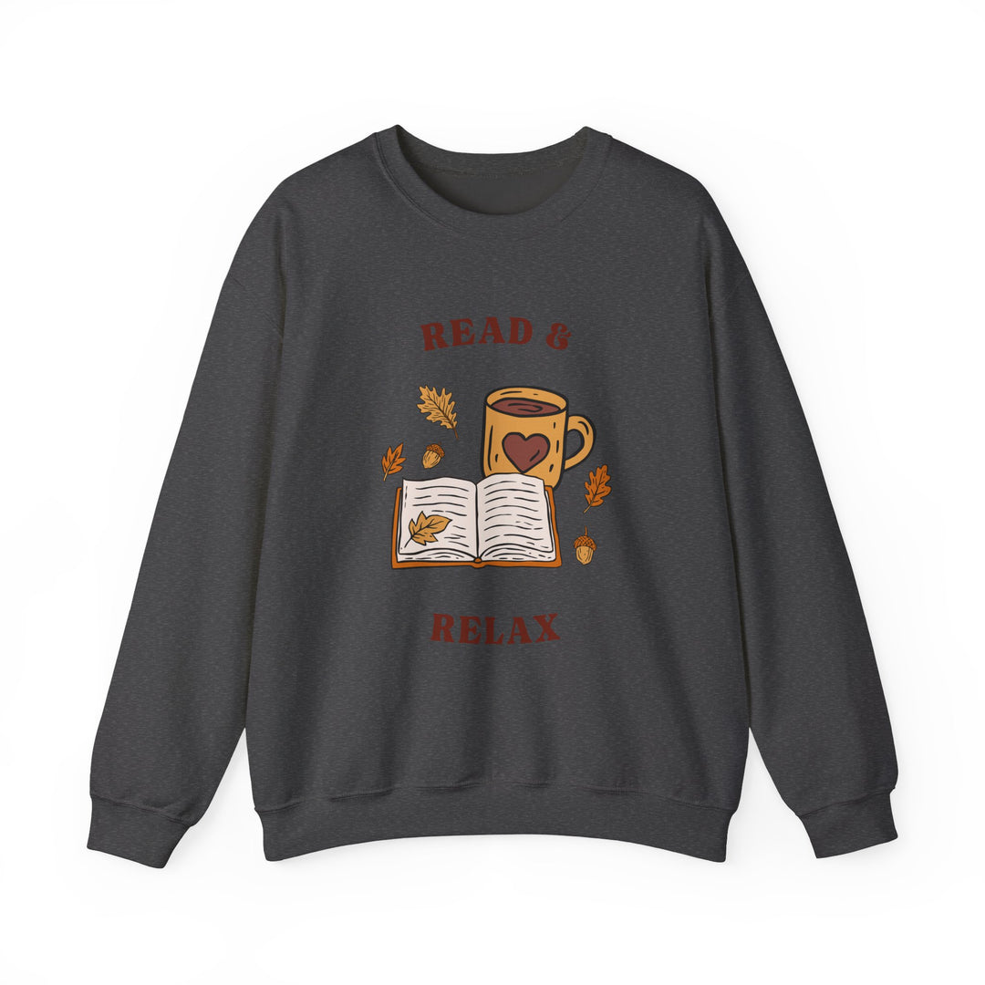 Read & Relax Sweatshirt — Cozy Book Lover Crewneck