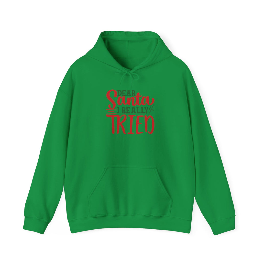 Dear Santa I Really Tried Unisex Hoodie - Cozy Holiday Sweatshirt