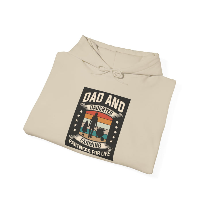 Dad’s Hooded Sweatshirt – Dad and Daughter Farming Partners For Life Design