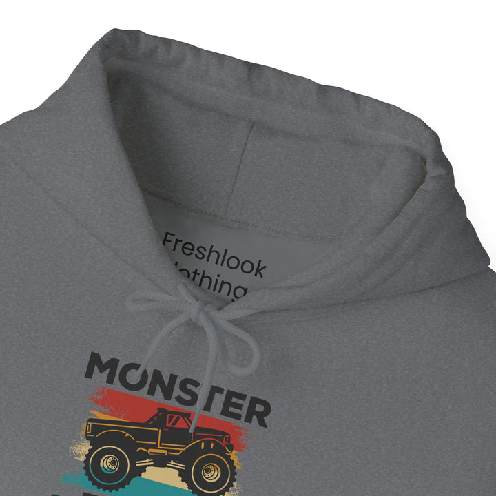 Dad’s Hooded Sweatshirt – Monster Truck Dad Design