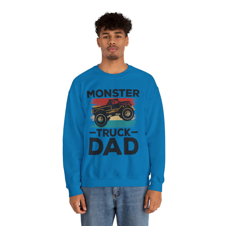 Dad’s Sweatshirt – Monster Truck Dad Design