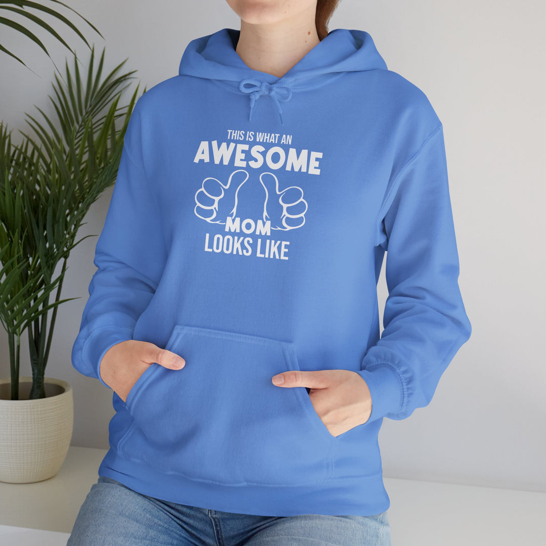 Mom's Unisex Hooded Sweatshirt  - Awesome Mom - Comfortable Awesome Mom Hoodie for Family Time