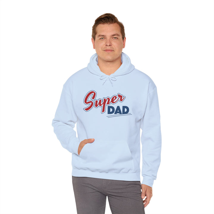 Dad’s Hooded Sweatshirt – Super Dad Unisex Hooded Design