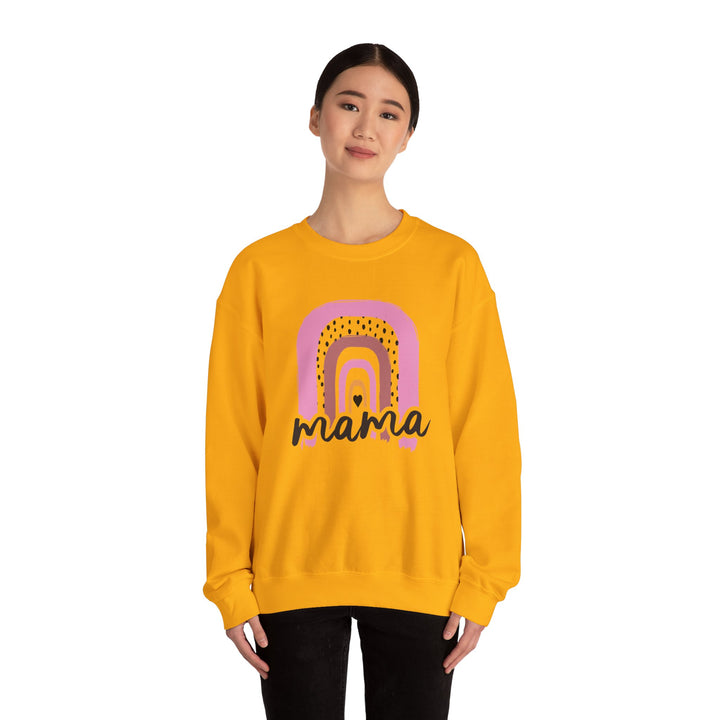 Mom's Sweatshirt - Mama Rainbow Design