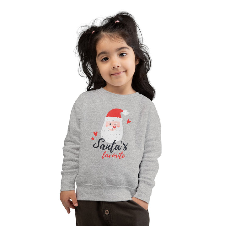 Toddler Sweatshirt — "Santa's Favorite" Cute Kids Christmas Pullover