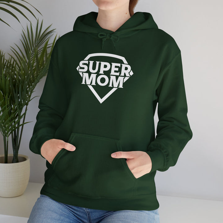 Mom's Unisex Hooded Sweatshirt - Super Mom Design