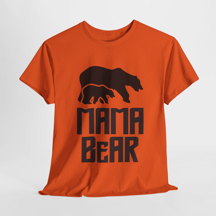 Mom’s T-shirt – Mama Bear Unisex Heavy Cotton Tee - Perfect Gift for Moms Design