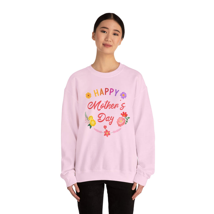 Mom's Sweatshirt - Happy Mother's Day Floral Design