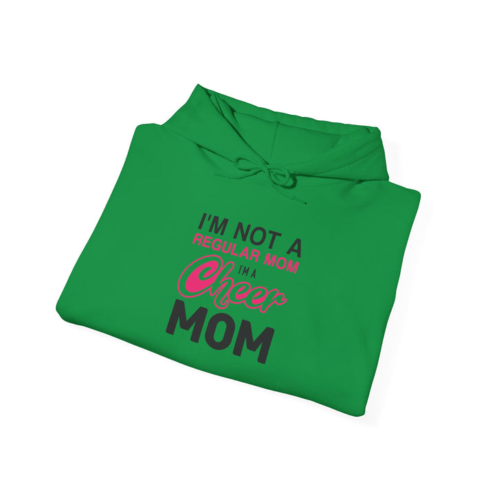 Mom's Unisex Hooded Sweatshirt - I'm Not a Regular Mom Design - Cheer Mom Hoodie