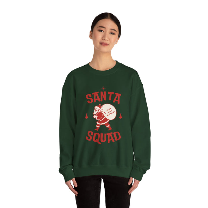 Santa Squad Sweatshirt — Retro Santa Holiday Crewneck