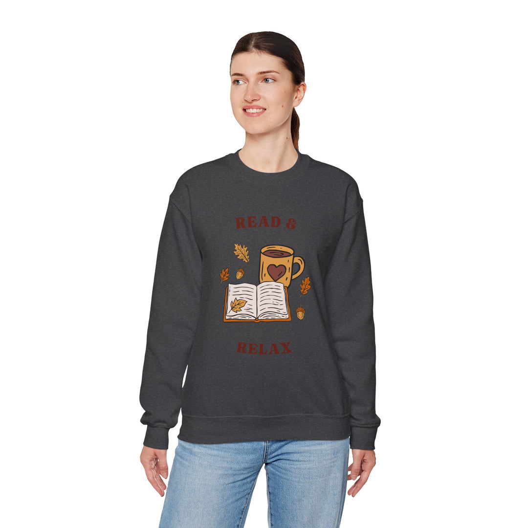 Read & Relax Sweatshirt — Cozy Book Lover Crewneck