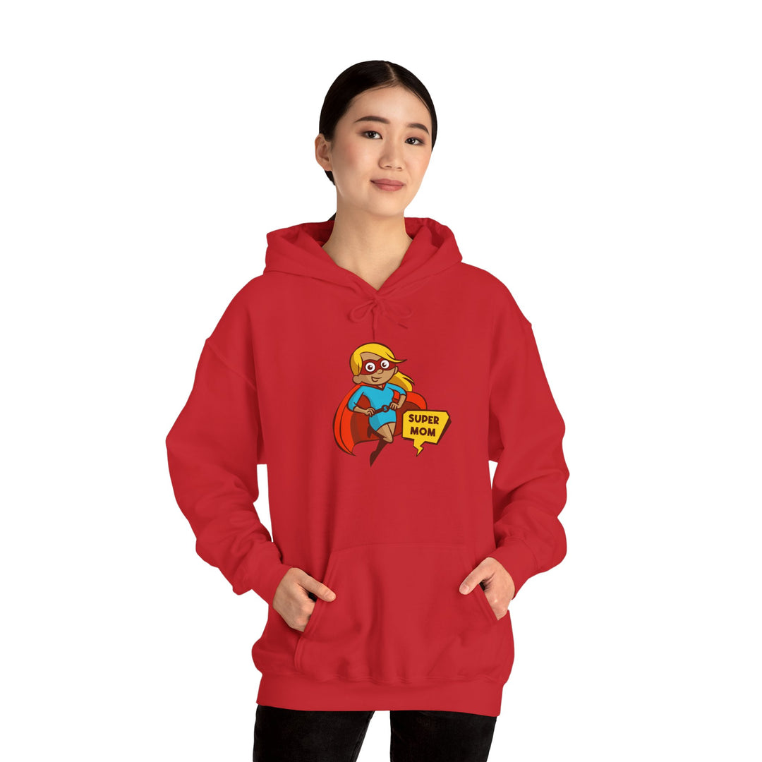 Mom's Unisex Hooded Sweatshirt - Super Mom Design