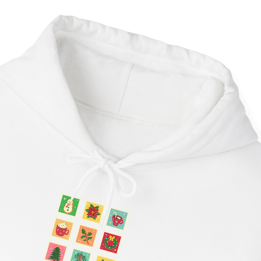 Christmas Cheer Hoodie — Festive Gift Icon Grid with "Christmas Every Day" Text