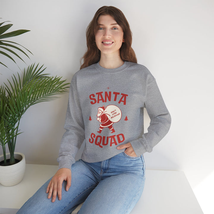 Santa Squad Sweatshirt — Retro Santa Holiday Crewneck