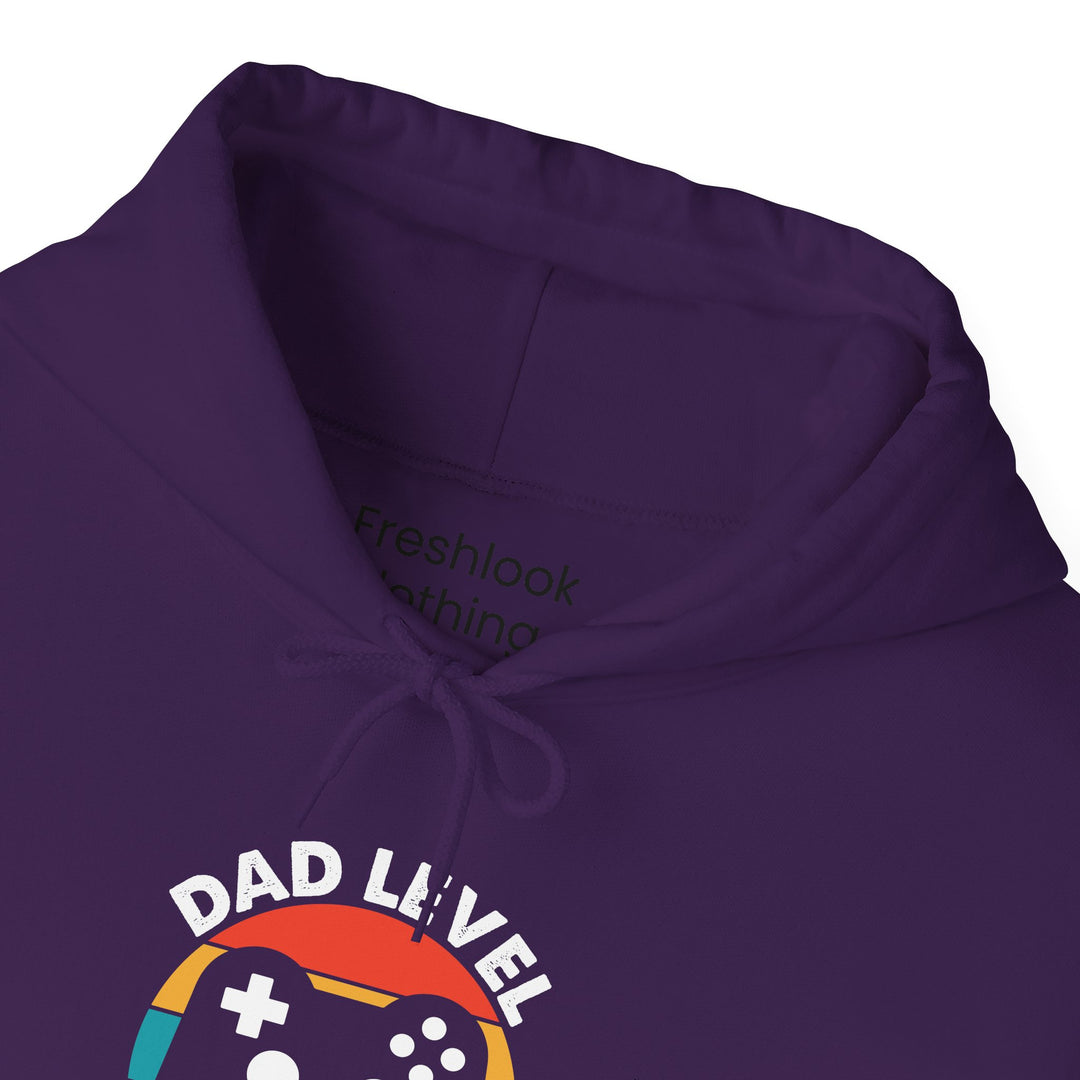 Dad’s Hooded Sweatshirt – Dad Level Unlocked Design