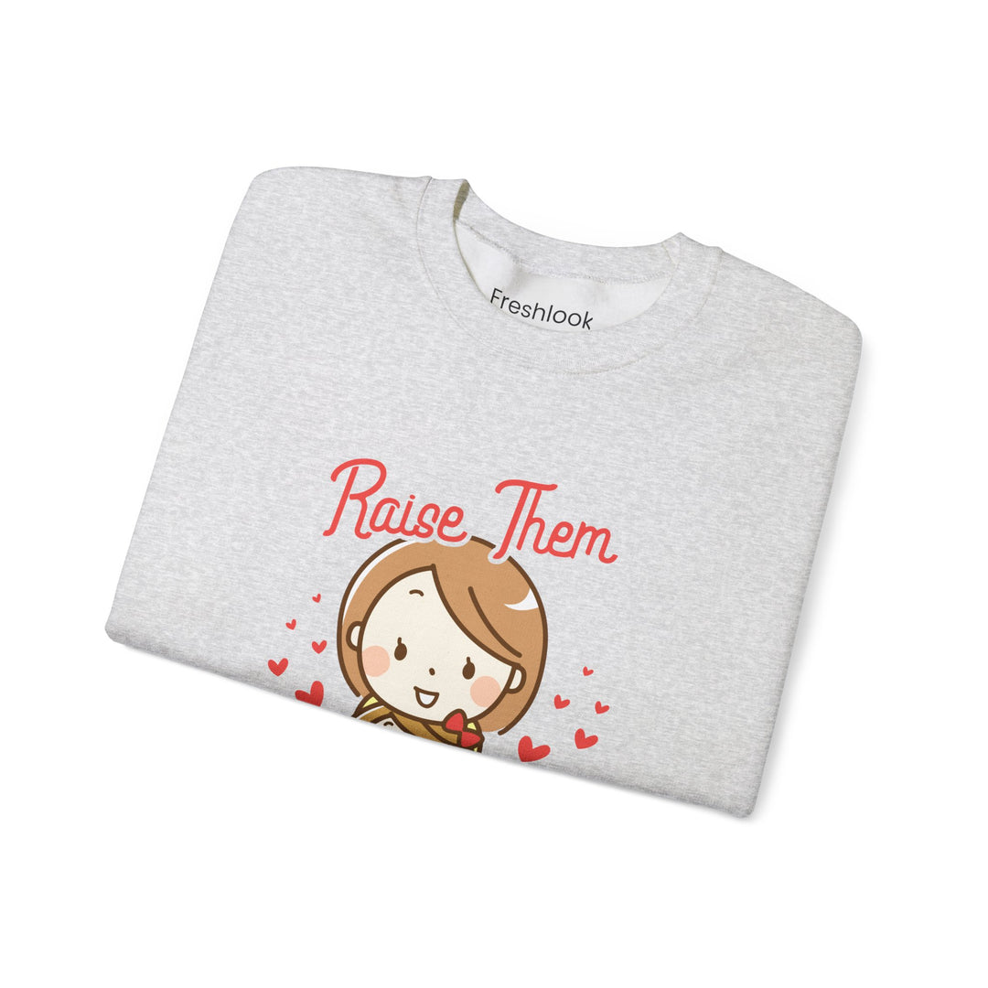 Mom's Sweatshirt - Raise Them Kind Design