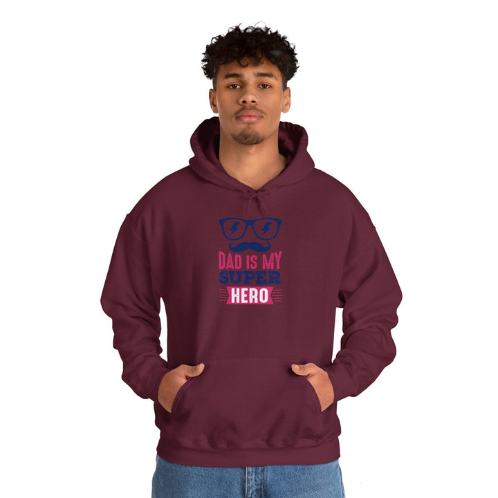 Dad’s Hooded Sweatshirt – Dad is My Superhero Design