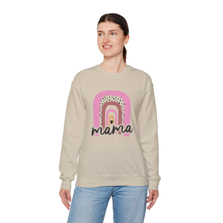 Mom's Sweatshirt - Mama Rainbow Design