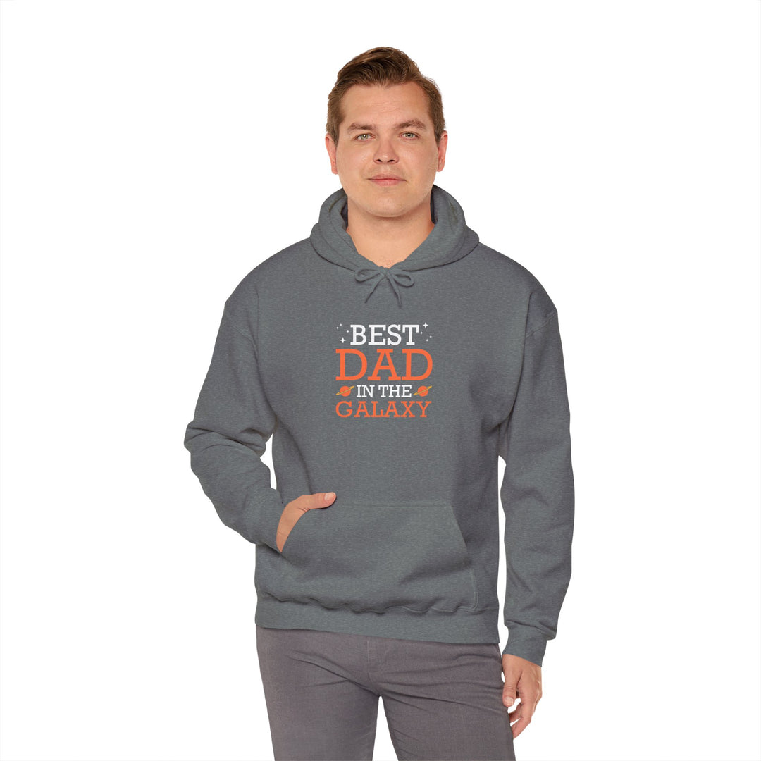 Dad’s Hooded Sweatshirt – Best Dad in the Galaxy Design