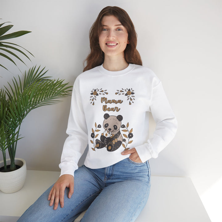 Mom's Sweatshirt - Mama Bear - Cozy Oversized Fit for Animal Lovers Design