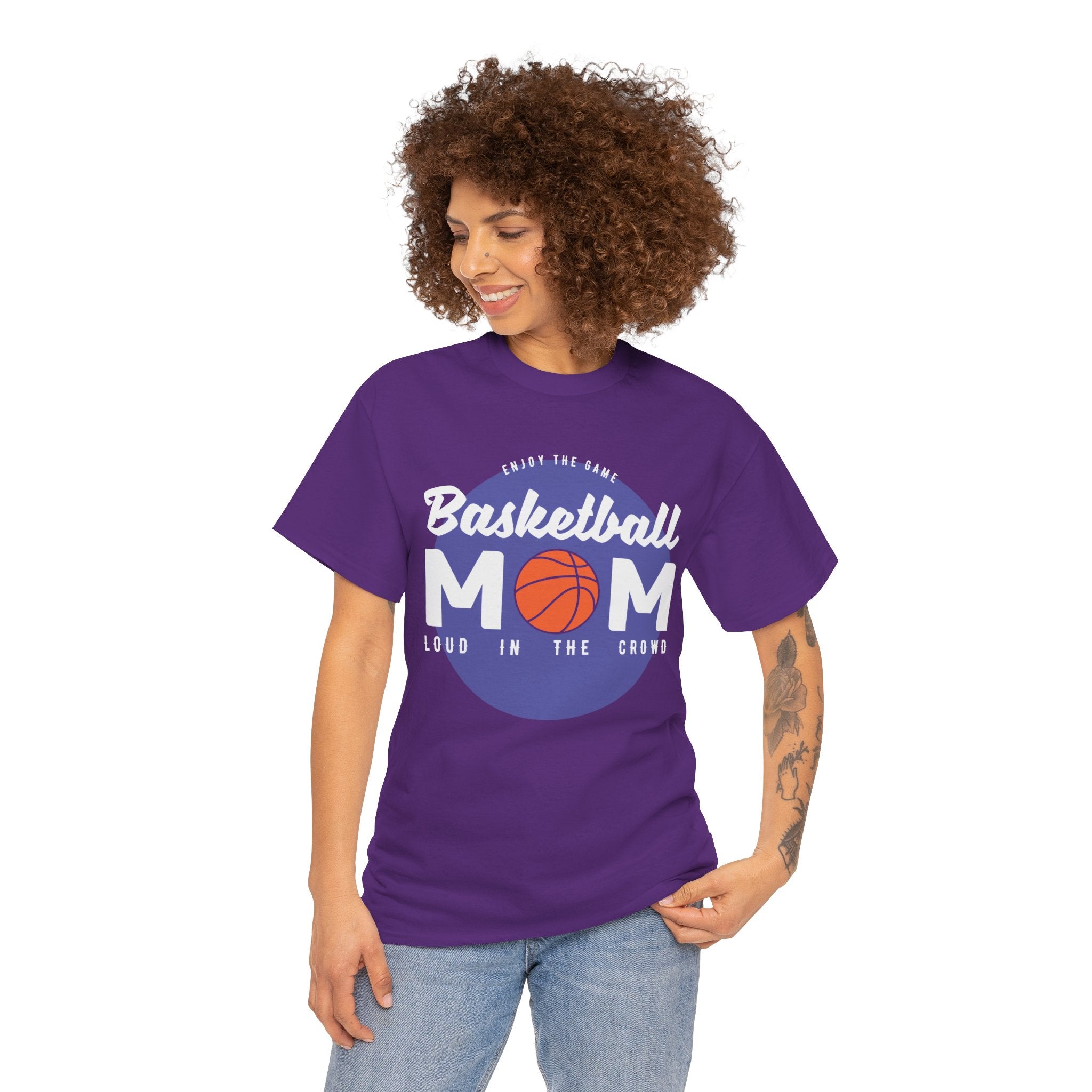 Mom T-Shirt - Basketball Mom Loud in the Crowd Design