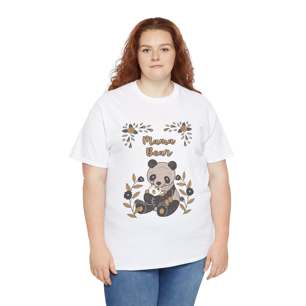 Mom T-Shirt - Mama Bear with Cute Panda Design