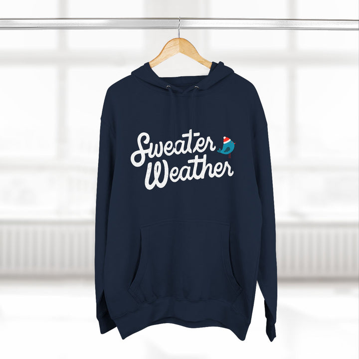 Cute Bird Three-Panel Fleece Hoodie - Cozy and Fun Sweatshirt for All Occasions