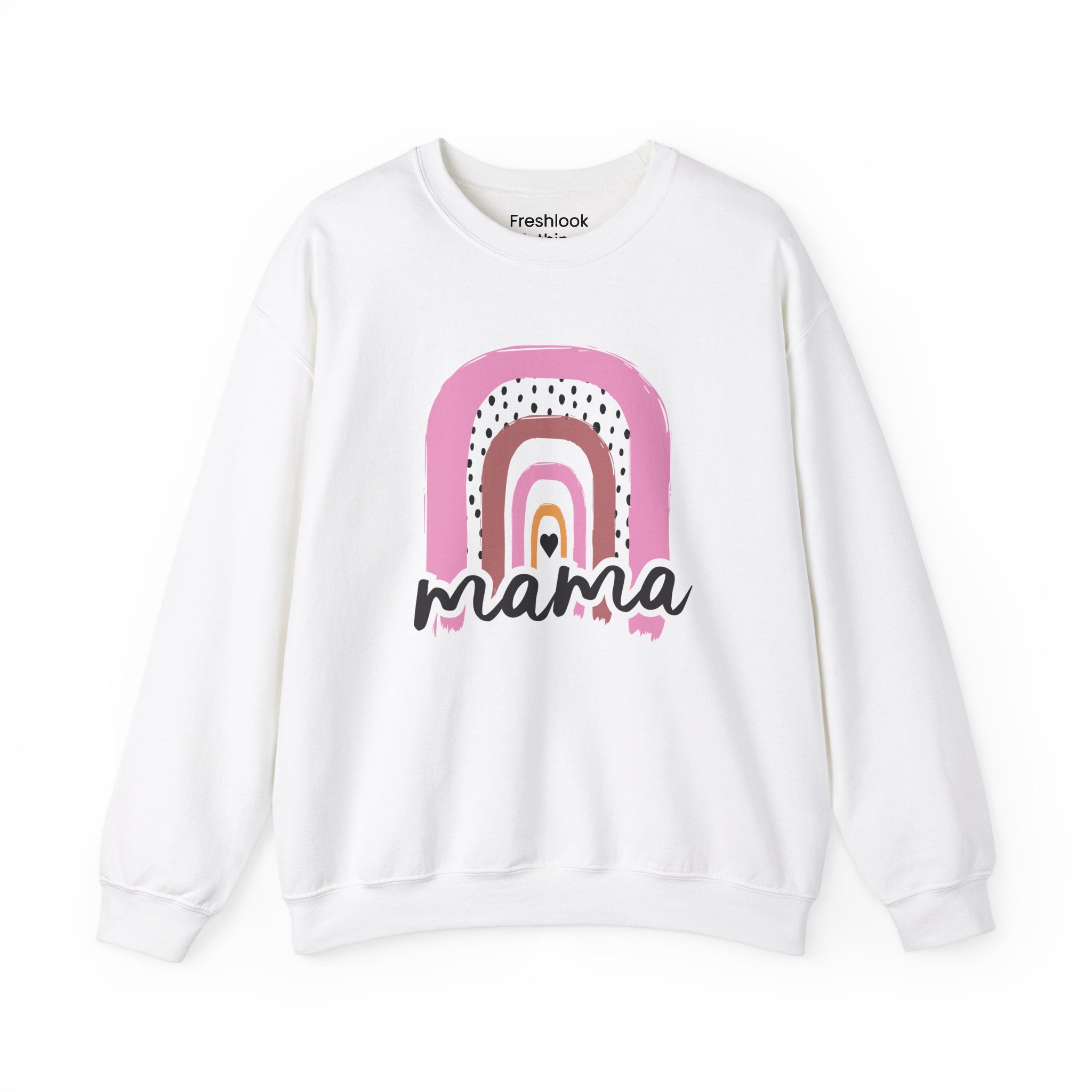 Mom's Sweatshirt - Mama Rainbow Design