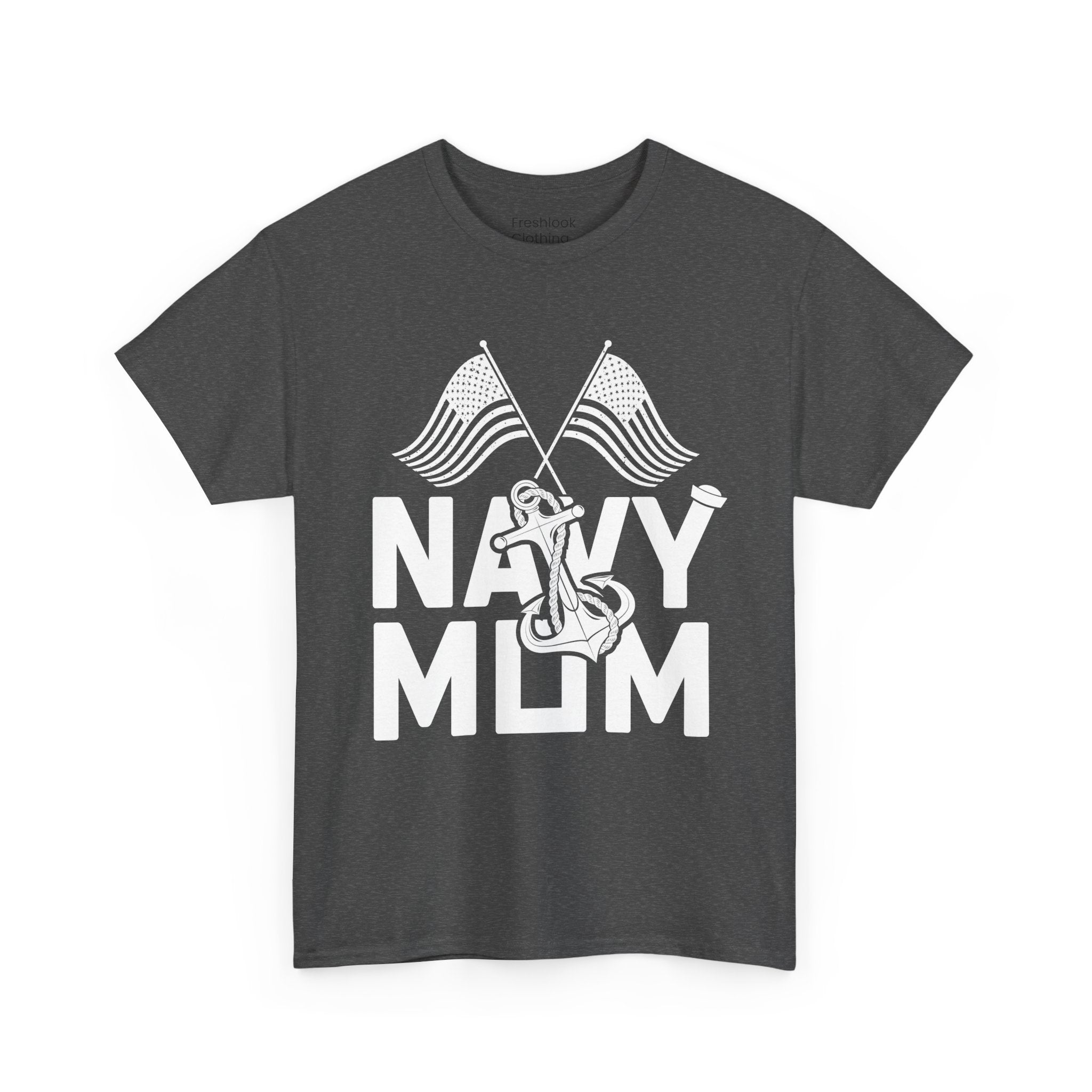Mom T-Shirt – Navy Mom Design