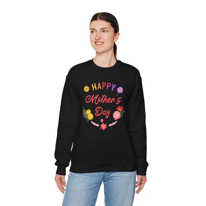 Mom's Sweatshirt - Happy Mother's Day Floral Design