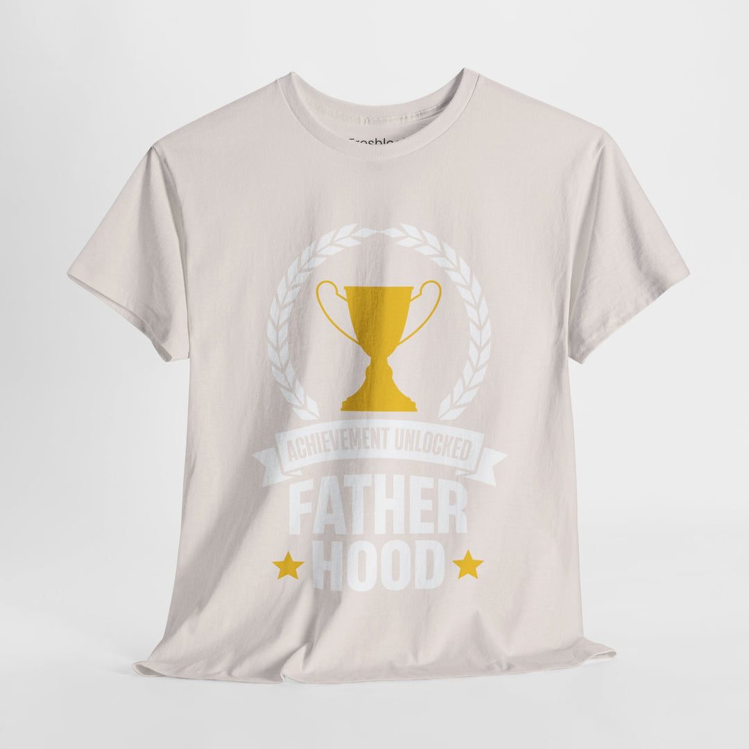 Dad's T-Shirt - Achievement Unlocked Fatherhood Design