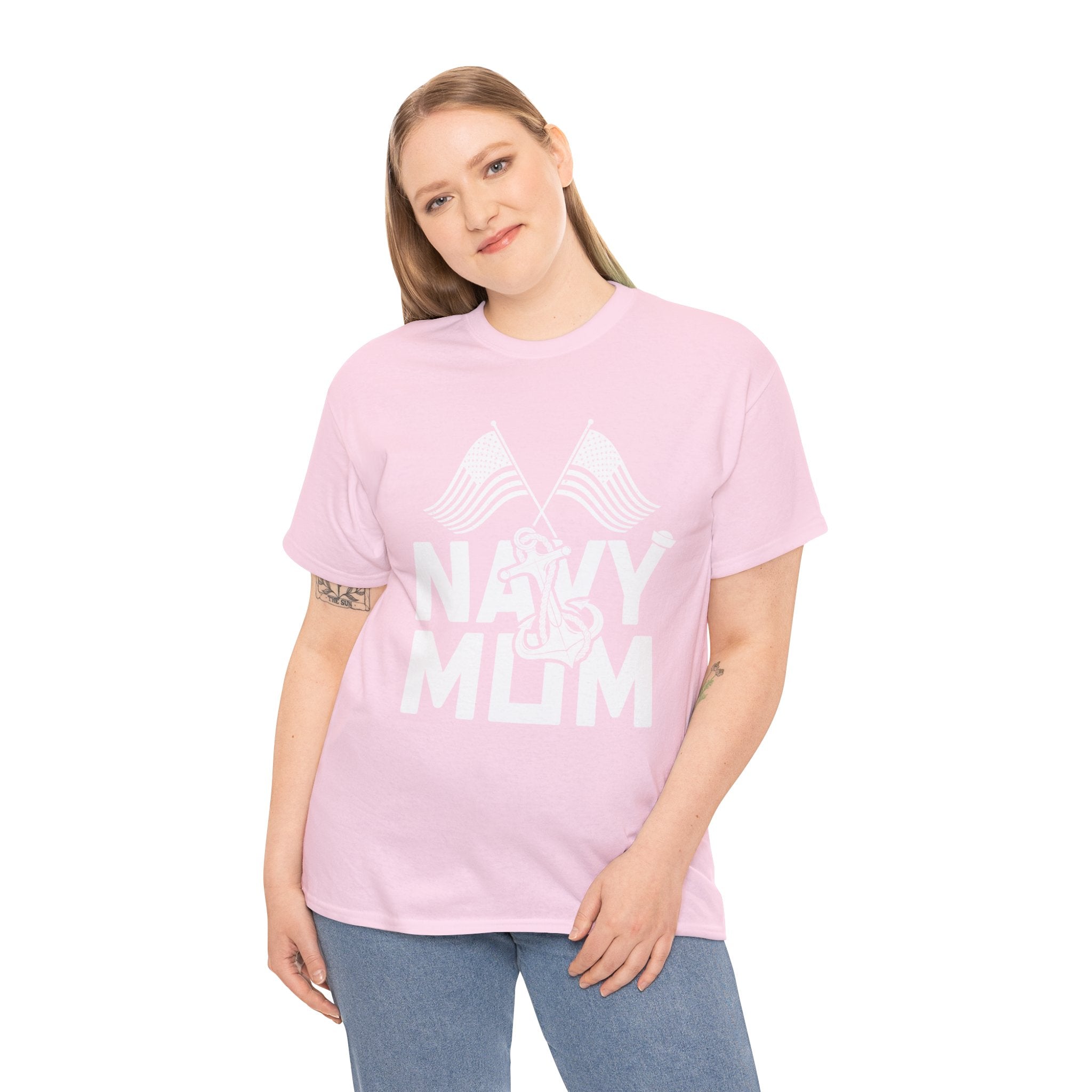 Mom T-Shirt – Navy Mom Design