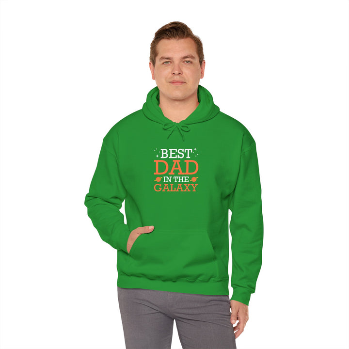 Dad’s Hooded Sweatshirt – Best Dad in the Galaxy Design