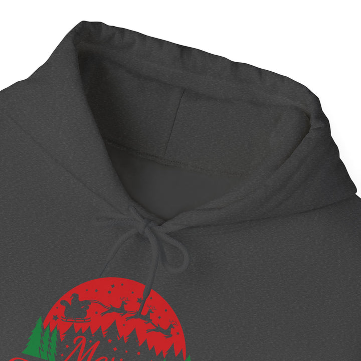 Merry Christmas Hoodie - Festive Red & Green Holiday Sweatshirt