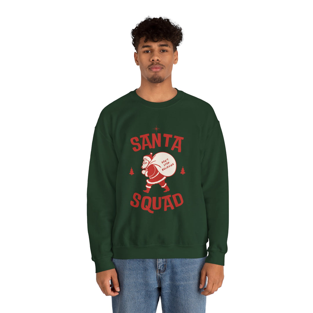 Santa Squad Sweatshirt — Retro Santa Holiday Crewneck