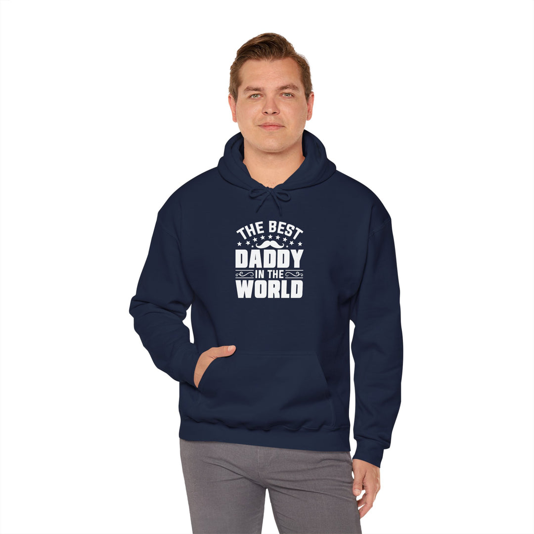 Dad’s Hooded Sweatshirt – The Best Daddy in the World Design