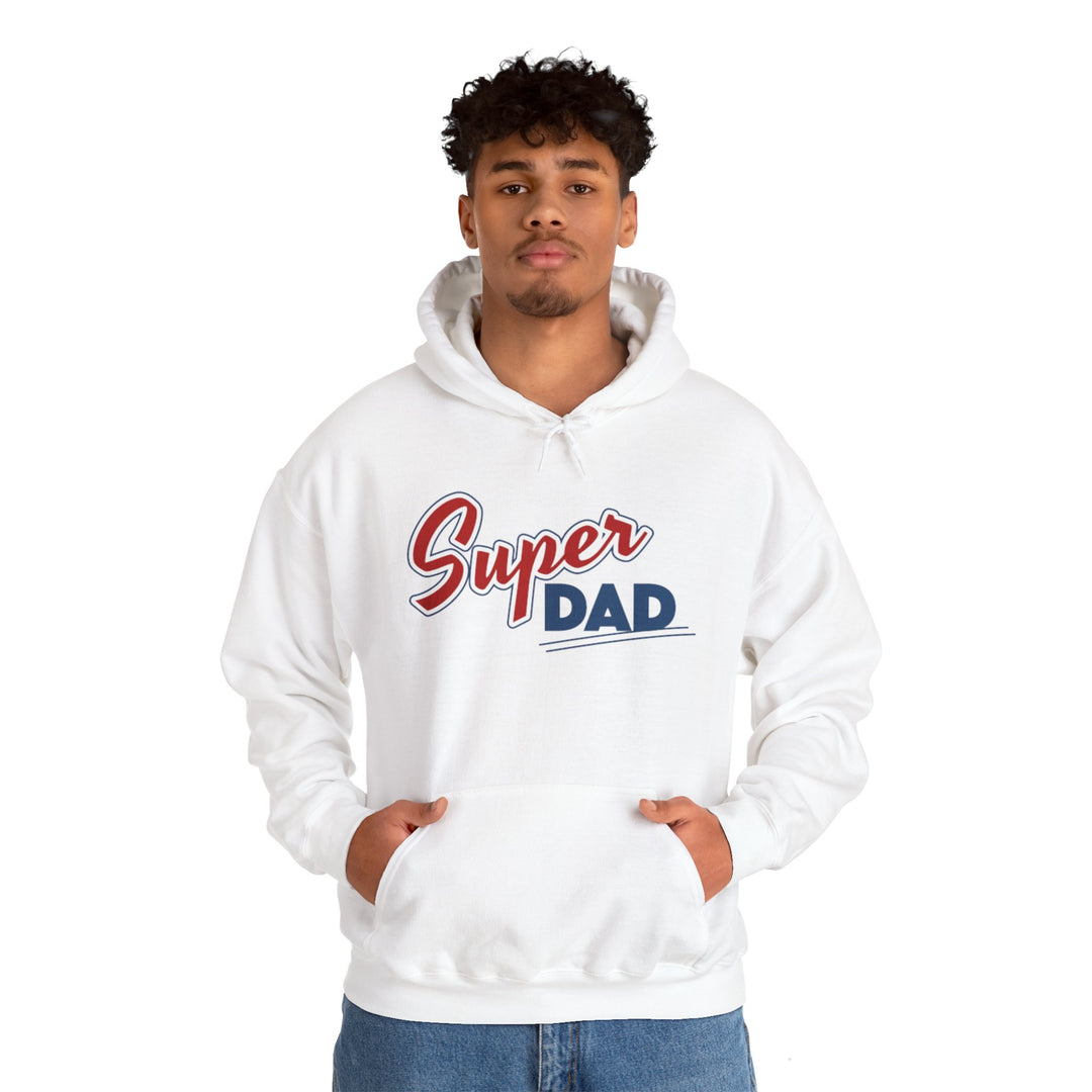 Dad’s Hooded Sweatshirt – Super Dad Unisex Hooded Design