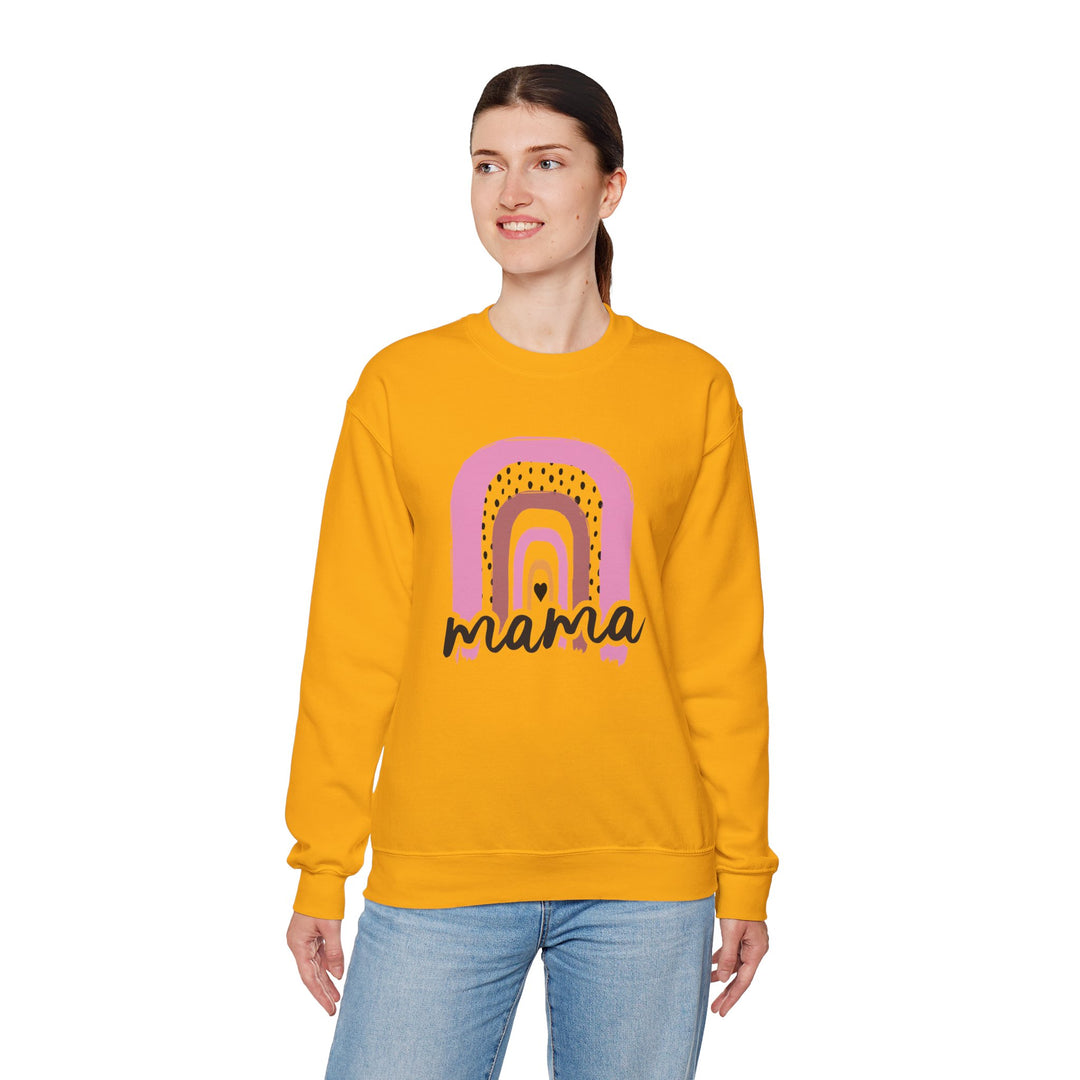 Mom's Sweatshirt - Mama Rainbow Design