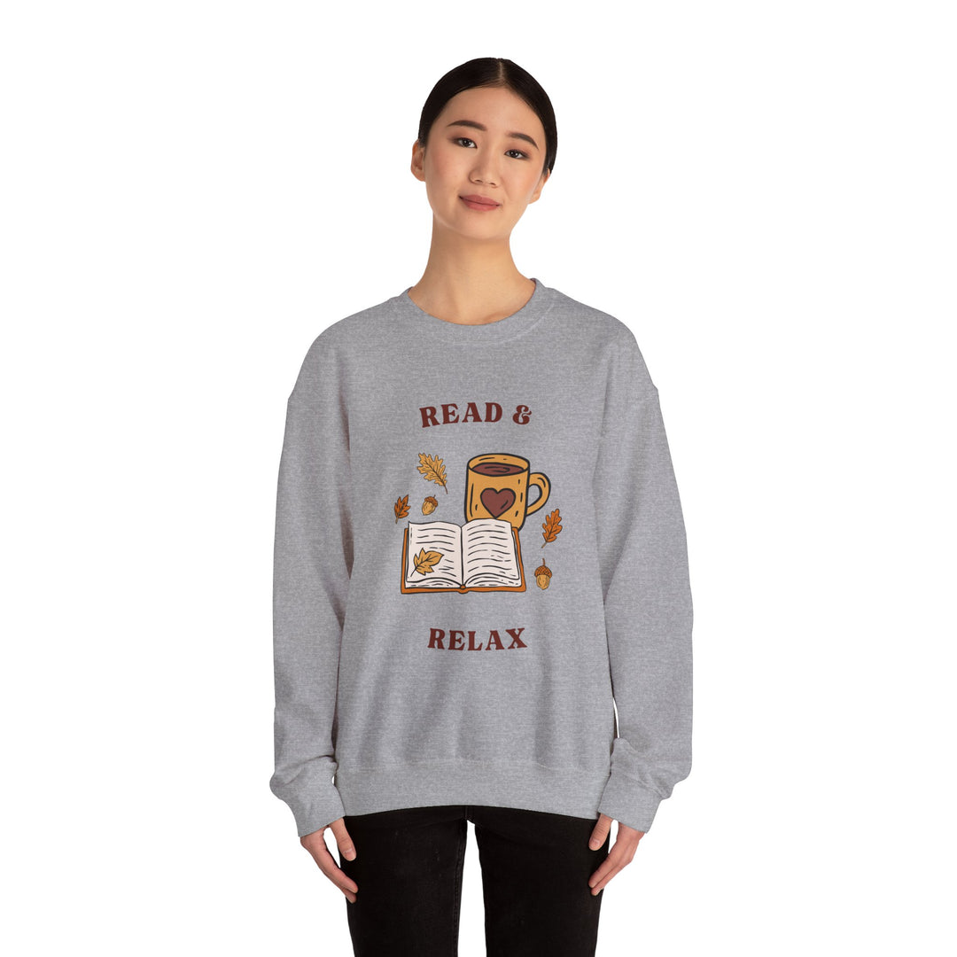 Read & Relax Sweatshirt — Cozy Book Lover Crewneck