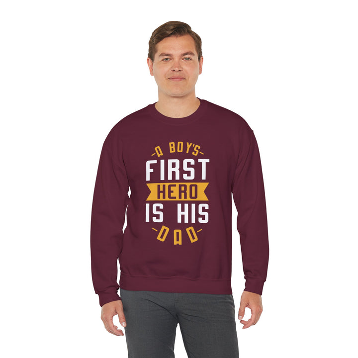 Dad’s Sweatshirt – A Boy's First Hero is His Dad Design