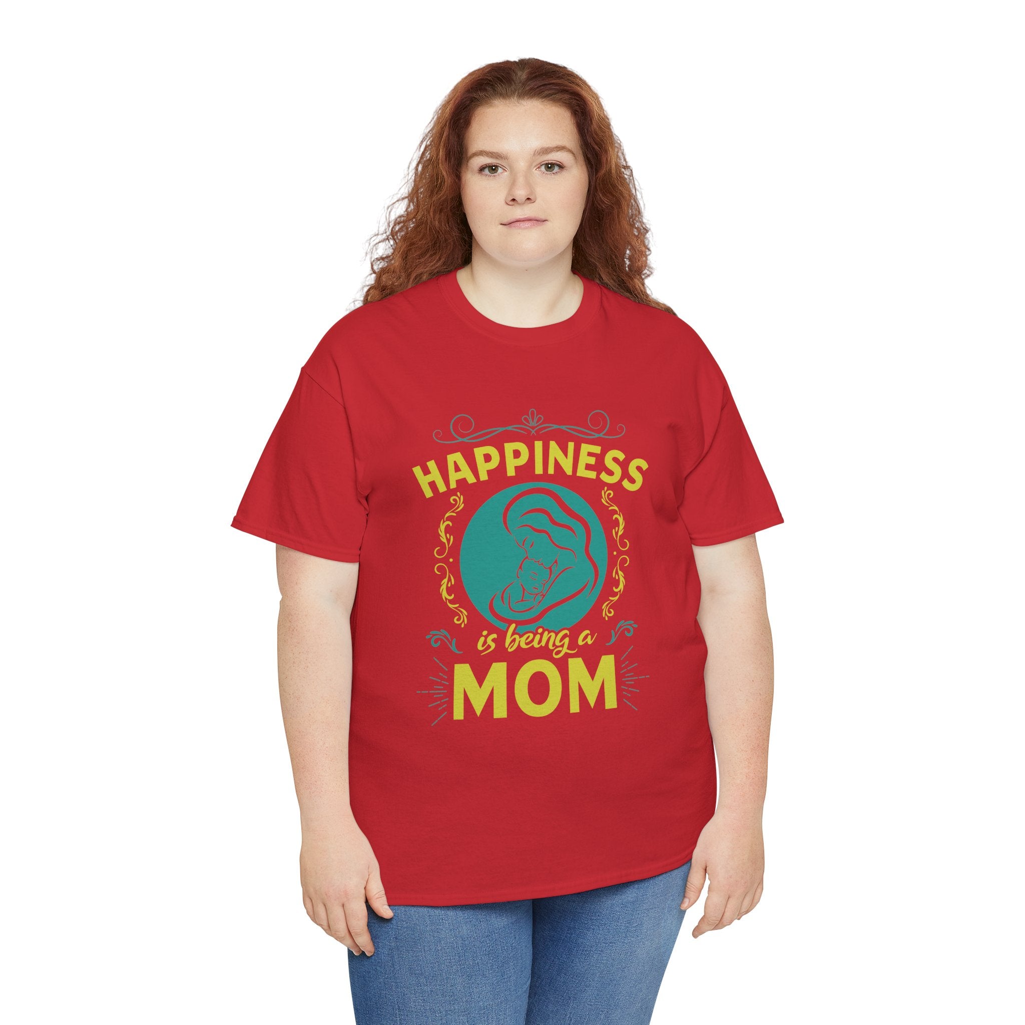 Mom T-Shirt - Happiness is Being a Mom Design