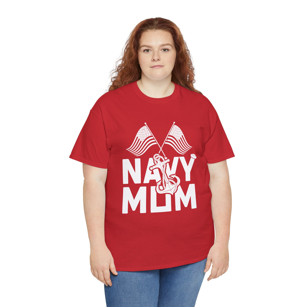 Mom T-Shirt – Navy Mom Design