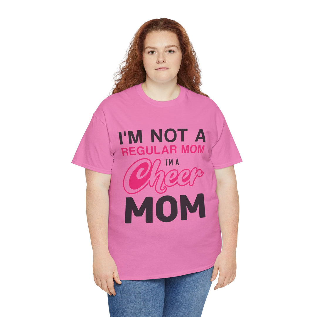 Mom T-Shirt - I'm Not A Regular Mom - Cheer Mom Design for Cheerleading Events