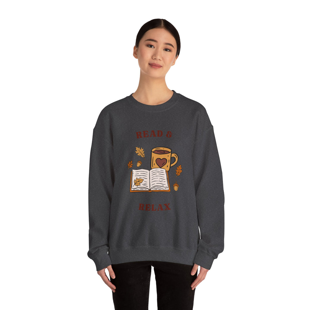 Read & Relax Sweatshirt — Cozy Book Lover Crewneck
