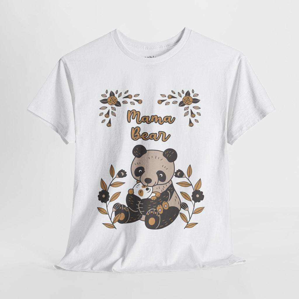 Mom T-Shirt - Mama Bear with Cute Panda Design