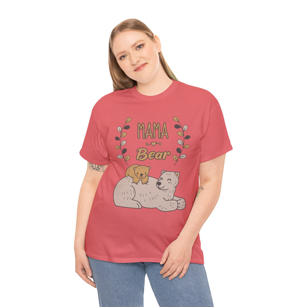Mom T-Shirt - Mama Bear Design - Cute Bear Family Graphic Tee