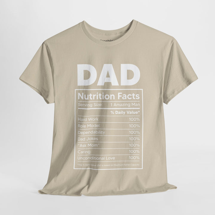 Dad's T-Shirt - Dad Nutrition Facts Design