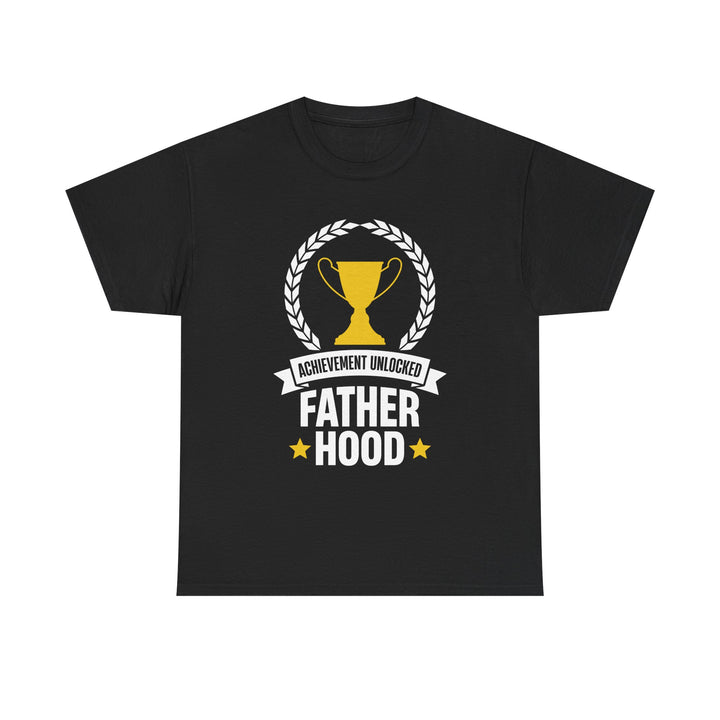 Dad's T-Shirt - Achievement Unlocked Fatherhood Design