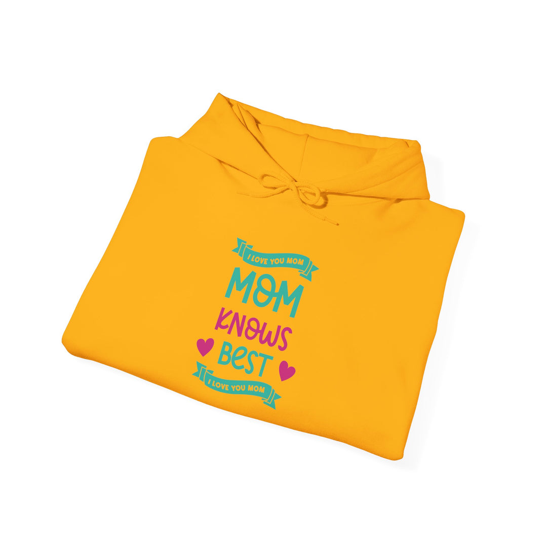 Mom's Hooded Sweatshirt – MOM Knows Best Design